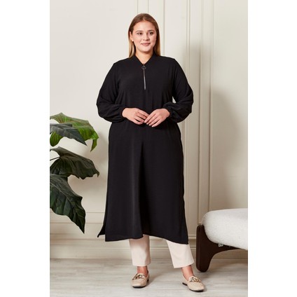 Kadın Büyük Beden Ayrobin Kumaş Tunik indirimleri