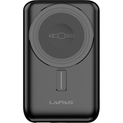 LP-PW004 Akıllı Saat Kablosuz Şarj Özellikli Wireless Powerbank 10000MAH 15W Siyah