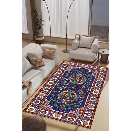 Gold Otantik Desenli Makinede Yıkanabilir Salon Halısı Yatak Odası Halısı & Yolluk Modelleri