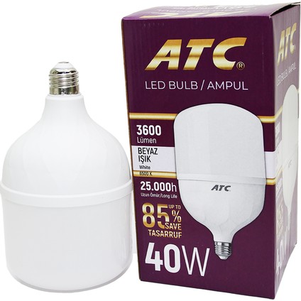 40W Torch LED Bulb Ampul Beyaz E27