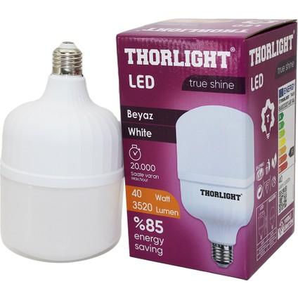 Thorlıght 40W E27 Torch T-Shape Beyaz LED Ampul T-40B