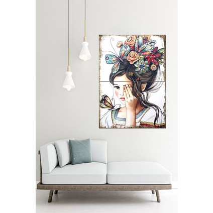 Üzgün Çocuk Desenli Mdf Tablo 70CMX 100CM fiyatları