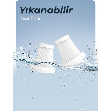 Auhma Ahv-02 Kablosuz Araç Içi Süpürge 17000PA Güçlü Vakum ve Üfleme Özellikli 3 Kademeli indirimleri