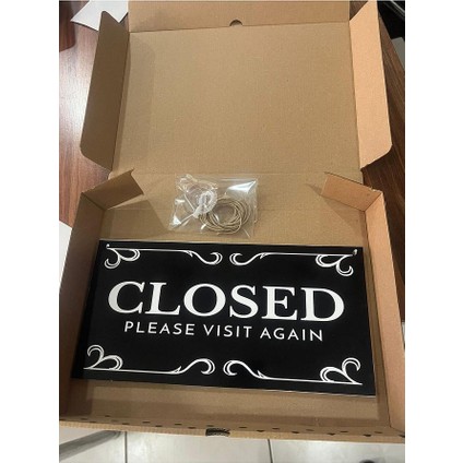 Açık Kapalı Çift Yön Kapı Tabelası Ingilizce fiyatları