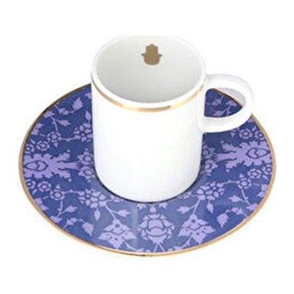 Glamorous Lacivert Tabaklı Kahve Fincanı 85cc