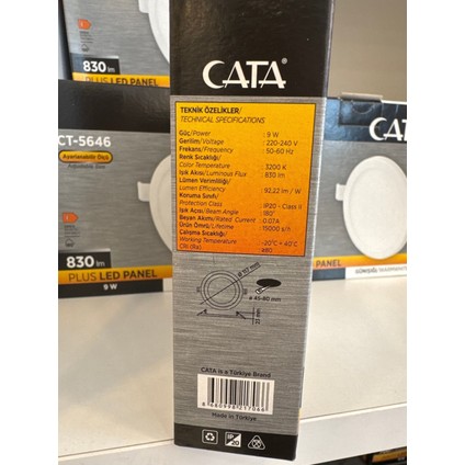 ekim aydınlatma 9 Watt Beyaz Işık Ayarlanabilir Sıva Altı LED Panel ( Ct - 5646 ) modelleri