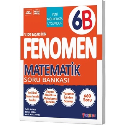 6. Sınıf Fenomen Matematik B Soru Bankası Fenomen Yayınları