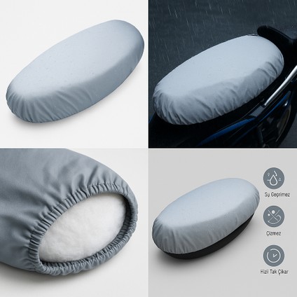 Yamaha Nouvo Su Geçirmez Branda Motosiklet Sele Kılıfı – Lastikli, Uv Korumalı (Gri) modelleri