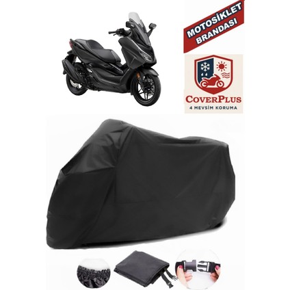 Honda NSS250 (Forza 250) Branda Siyah Motosiket Brandası Motor Örtüsü Çadır Su Geçirmez Motosiklet Kılıfı Motor Brandası,lastikli,taşıma Torbalı