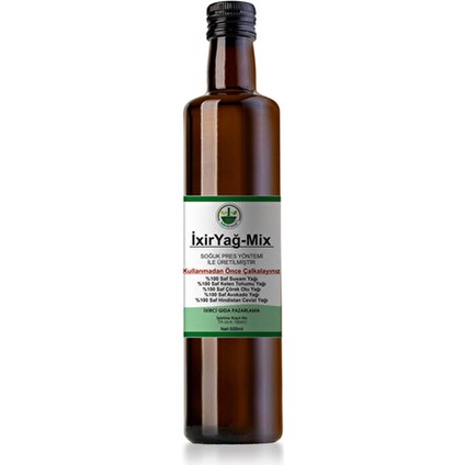 Ixiryağ-Mix / 500 ml / 5 Adet Soğuk Press Yağ Kombinasyonu