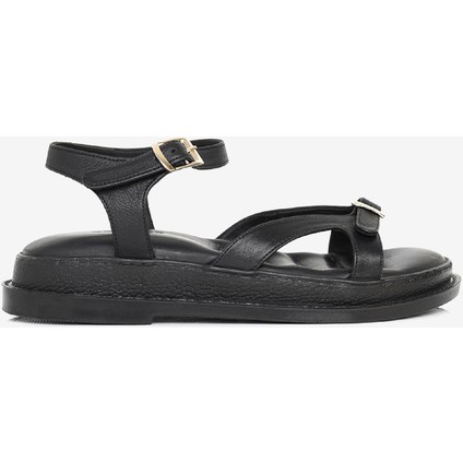 Kadın Siyah Hakiki Deri Sandalet 3Y2CS50735