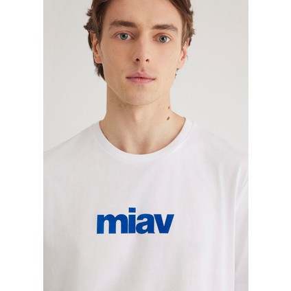 Miav Baskılı Beyaz Tişört 067153-620