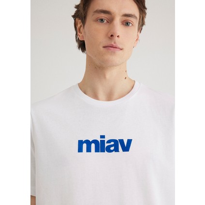 Miav Baskılı Beyaz Tişört 067153-620