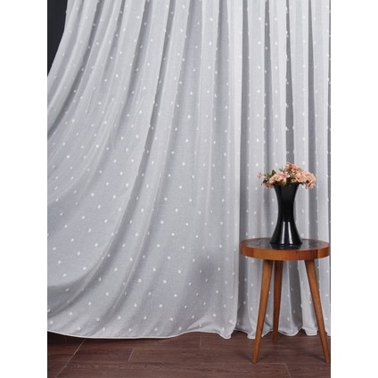 Ponpon Desenli Keten Düz Tül Perde Gramajlı (1/2.5 Normal Pile) fiyatları