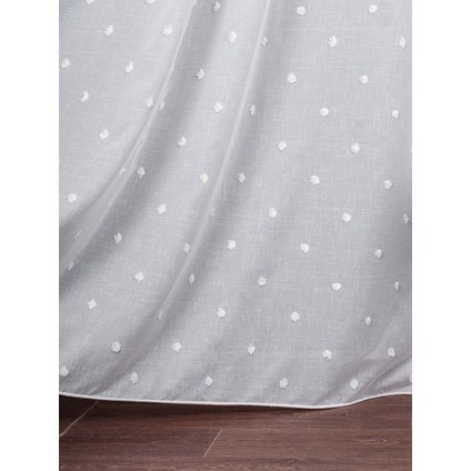 Ponpon Desenli Keten Düz Tül Perde Gramajlı (1/2.5 Normal Pile) fırsatları