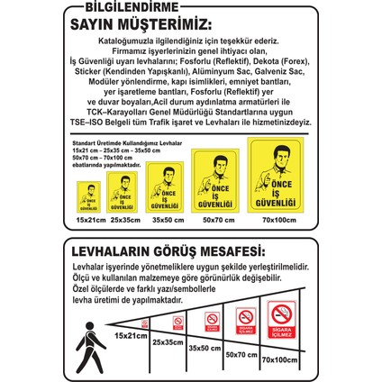 Atölye Dışına Takım Vermek Yasaktır Isg Uyarı Levhası fırsatları