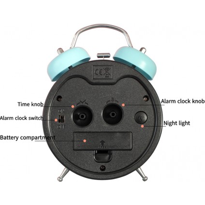 Inç Çalar Saat, Analog Metal Çalar Saat, Öğrenci Ev Dekorasyonu Masaüstü Saati (Yurt Dışından) fırsatları