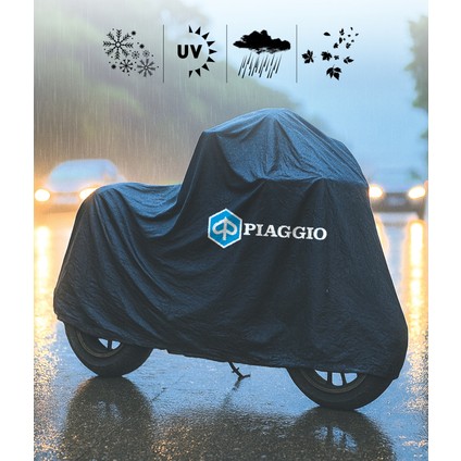 Pıaggıo Mp3 250 Motor Branda Siyah Su Geçirmez Logolu Motosiklet Brandası