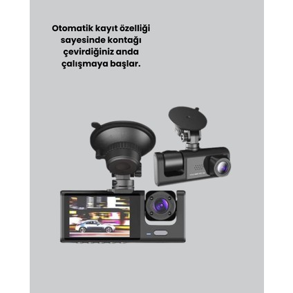 Allzey Full Hd Araç Kamerası Çift Yönlü Kayıt ve Darbe Sensörü fiyatları