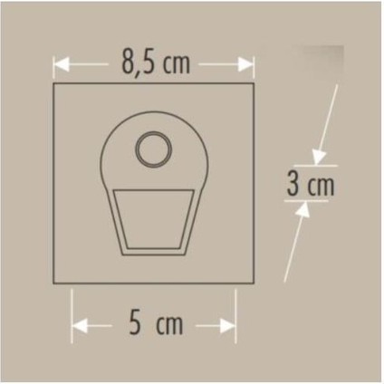 Sensörlü Koridor Aydınlatma Füme 3000K Günışığı CT-5170 Fg modelleri