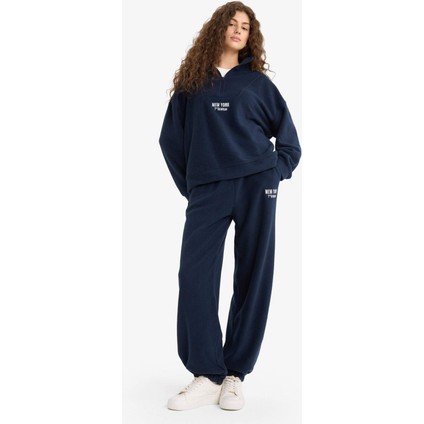 Standart Fit Beli Bağcıklı Cepli Polar Eşofman Altı Y2650AZ25WN