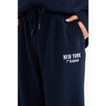 Standart Fit Beli Bağcıklı Cepli Polar Eşofman Altı Y2650AZ25WN