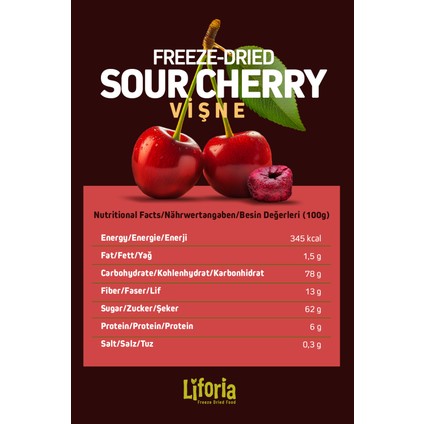 Freeze Dried Tane Vişne- Dondurularak Kurutulmuş Meyve-Freeze Dry Kuru MEYVE 20GR indirimleri