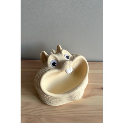 Sevimli Sincap Kase, Dekoratif Anahtarlık, Şirin Takı Tabağı, Şekerlik