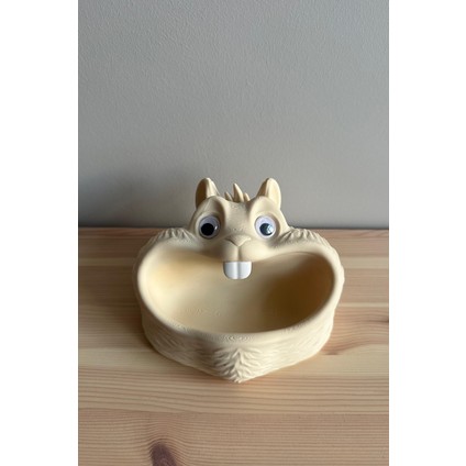 Sevimli Sincap Kase, Dekoratif Anahtarlık, Şirin Takı Tabağı, Şekerlik