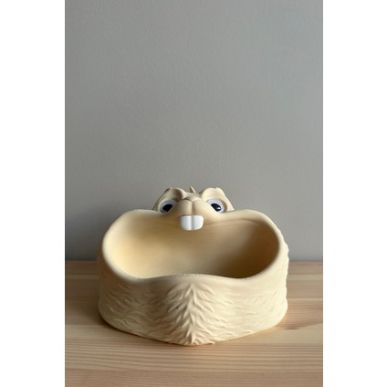 Sevimli Sincap Kase, Dekoratif Anahtarlık, Şirin Takı Tabağı, Şekerlik