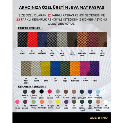 Mercedes-Benz-S SERİSİ-W220-LONG-(1999-2006) Için Eva Iç Paspas Takımı (Metal Topukluk Hariç)