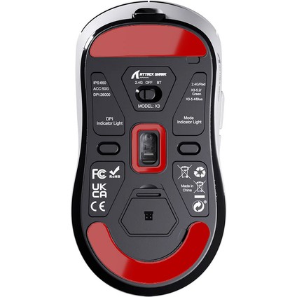 Attack Shark X3 / X3 Pro - Mouse Skate Red Edition %100 Ptfe fiyatları