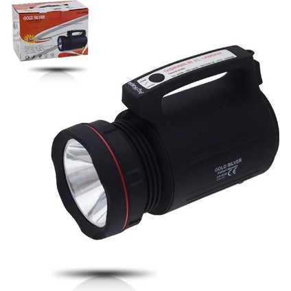 GS-8006 Parlak Ledli Taşınabilir Şarj Edilebilir El Feneri 15W ( Lisinya )