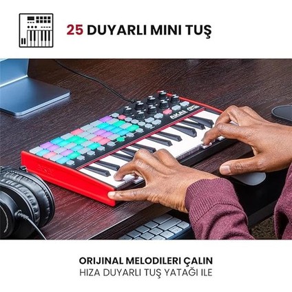 Apc Key 25 - USB Mıdı Klavye Controller, 37 Mini Tuş, Ableton Live Lite, 40 Rgb fırsatları