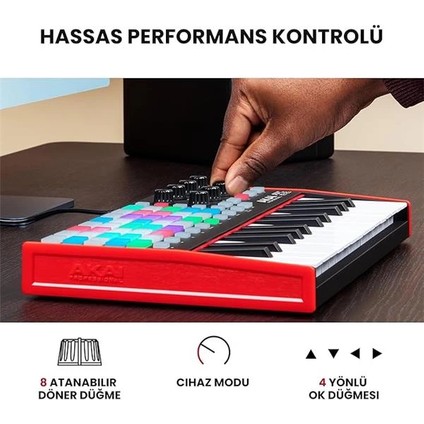 Apc Key 25 - USB Mıdı Klavye Controller, 37 Mini Tuş, Ableton Live Lite, 40 Rgb indirimleri