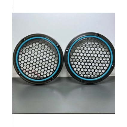 20 cm Oto Petek Desenli Neon Mid Kasnağı Açık Mavi Takım