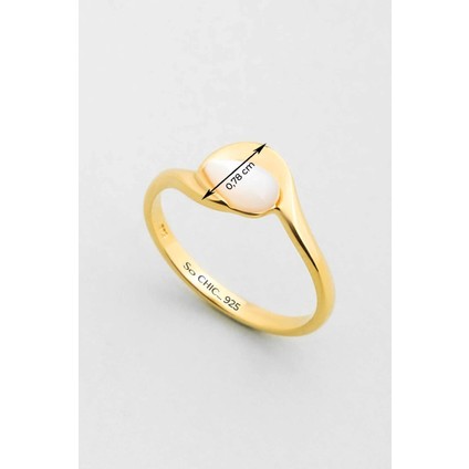 18 Ayar Sarı Altın Kaplama Gümüş Yüzük, Şık ve Zarif Tasarım modelleri