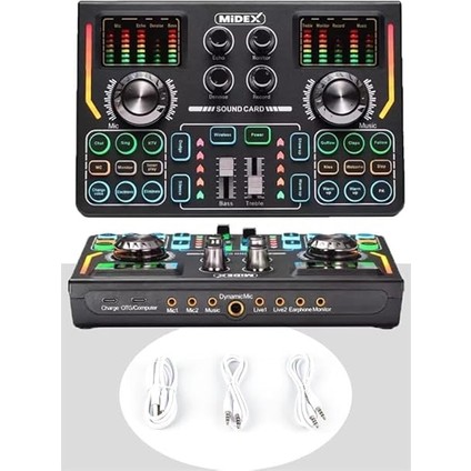 Cx1 Titanium Set Efektli Ses Kartı Mikrofon Kulaklık Stand Kayıt Canlı Yayın (Pc ve Telefon) fiyatları