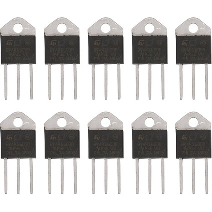 10X BTA41-600B 600V 40A Silikon Kontrolör Doğrultucu Standart Trıac (Yurt Dışından)