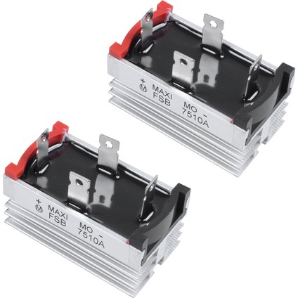 2x Alüminyum Soğutucu Baz Tek Fazlı Köprü Doğrultucu Diyot 75A 1000V (Yurt Dışından)