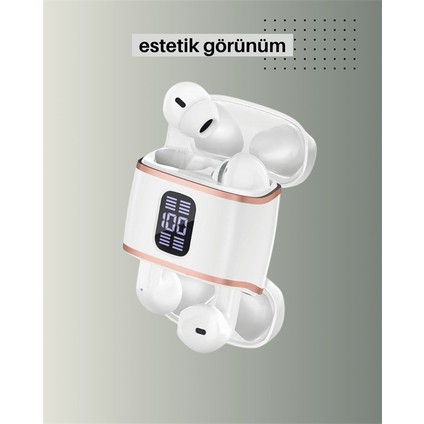 Çift Kulaklıklı Bluetooth Kulaklık – 4 Adet, Anc-Enc, Şarj Kutulu, Dijital Göstergeli fırsatları