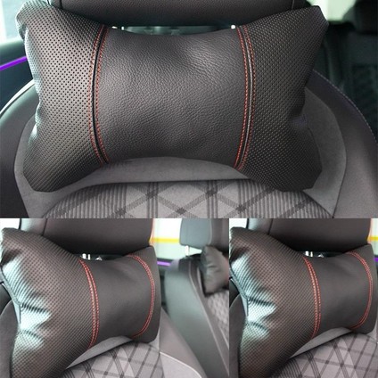 Hyundai I20 Troy Araç Boyun Yastığı 2 Adet Siyah Kırmızı Scr