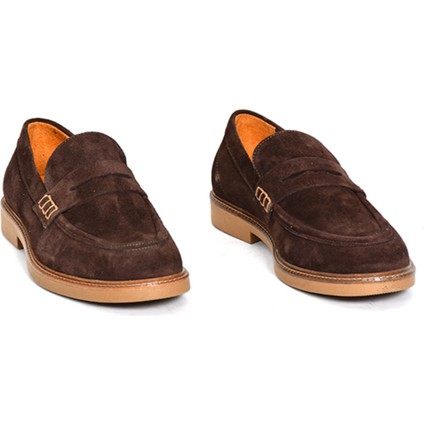 Hakiki Süet Deri Kahverengi Loafer Erkek Ayakkabı - 242023 fiyatları