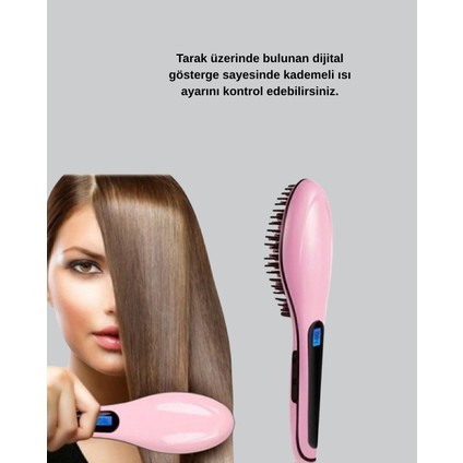 Profesyonel Saç Düzleştirici Tarak – 230°C Maksimum Isı, Hızlı Isınma ve Seramik Plaka fırsatları