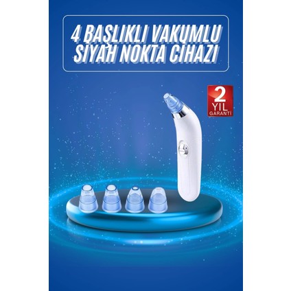 Vakumlu Siyah Nokta ve Yüz Temizleme Cihazı 4 Başlıklı