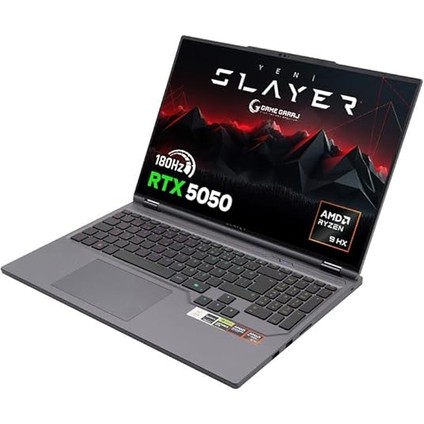 Garaj Slayer R9T-5050 C1 Amd Ryzen 9 7845HX 32GB Ram 1tb SSD RTX5050 16" 180Hz Qhd+ IPS Freedos Oyuncu Laptop modelleri
