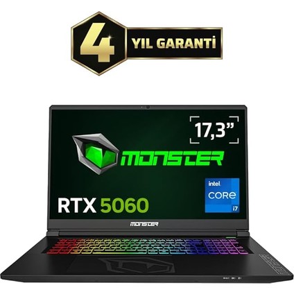 Tulpar T7 V26.2.2 Intel Core I7 13620H 32 GB Ram 1 Tb SSD 8 GB Rtx 5060 Freedos 17,3" Fhd 144 Hz Oyun Bilgisayarı fiyatları