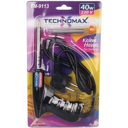 Technomax Tm-9113 40 Watt Tabanca Havya Lehim Telli Lehim Makinesi Ac220v 120cm Kablolu fırsatları