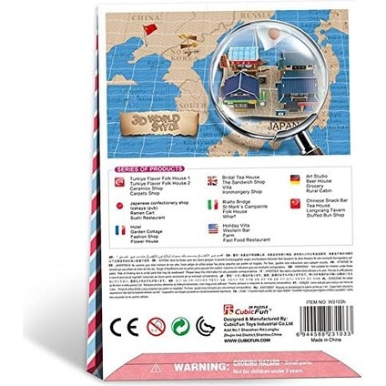 CUB/W3103H 3D 31 Parça Puzzle Seyyar Arabası fiyatları