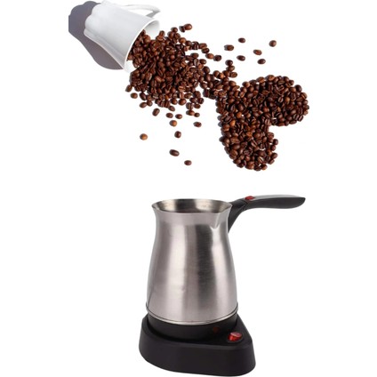 Paslanmaz Çelik Türk Kahvesi Makinesi 6 Fincan Kpasiteli Elektrikli Cezve fırsatları